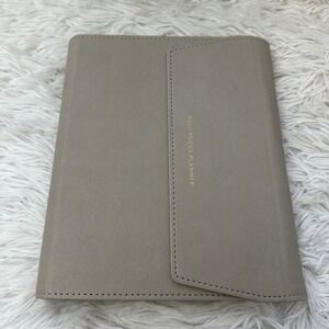 FULL FOCUS PLANNER Loose Leaf Vegan Leather Binder Gray NEW!